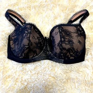 Rosme Women's Balconette Bra with Padded Straps. Size 32DDD